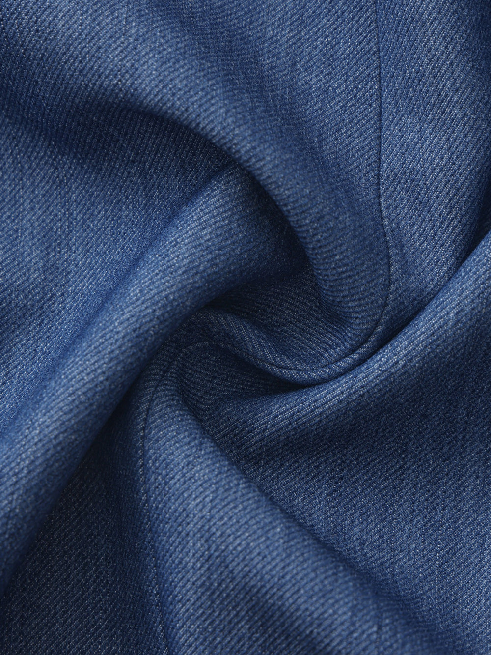 Alia Puff Sleeve Contrast Lapel Blue Dress | Nana Jacqueline