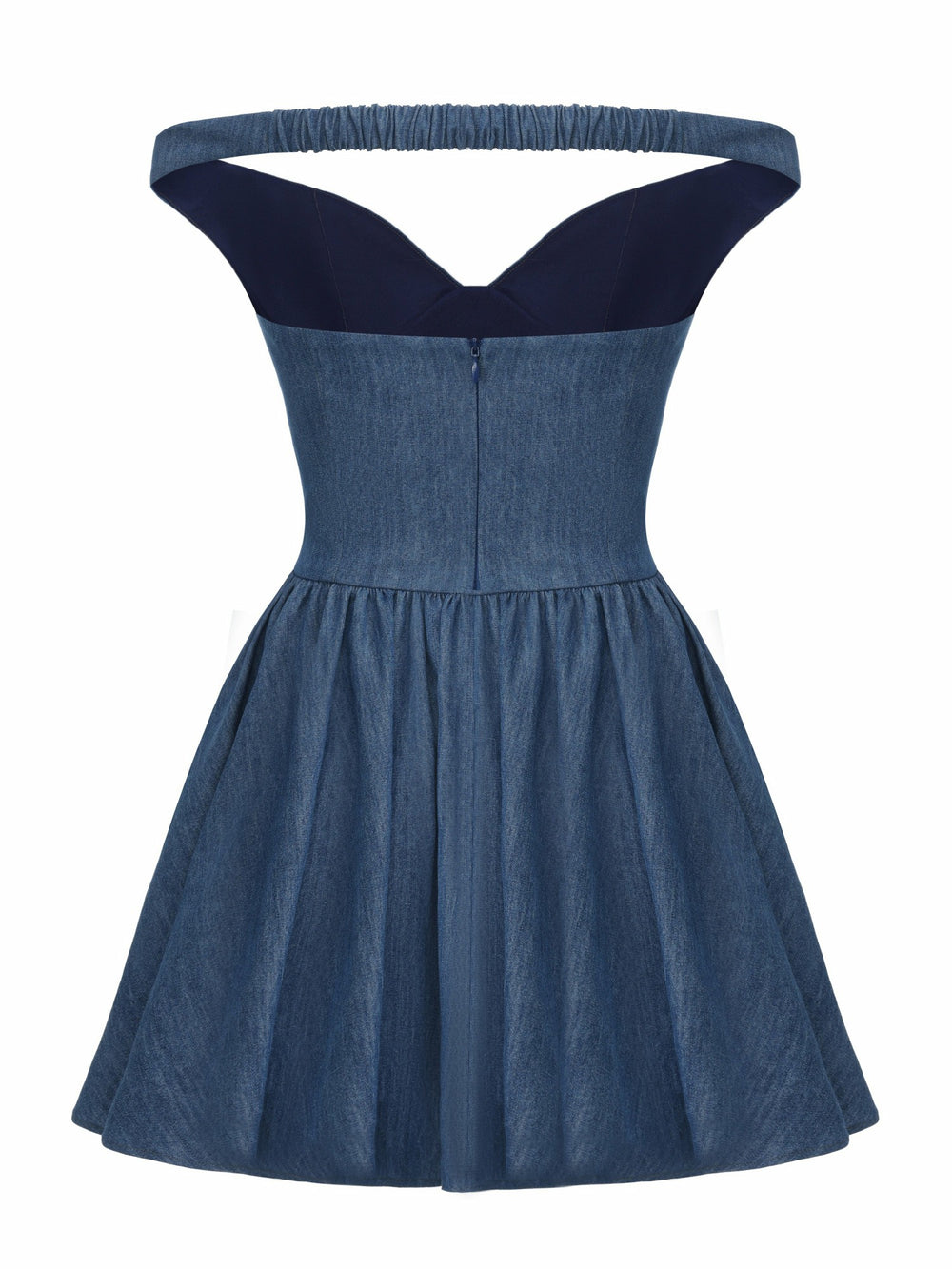Isabela Crystal Button Blue Dress | Nana Jacqueline