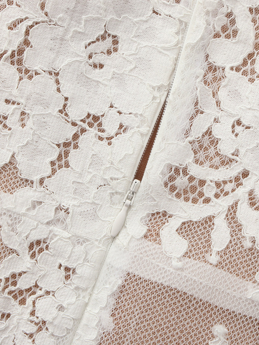 Mara Strapless Lace White Dress | Nana Jacqueline