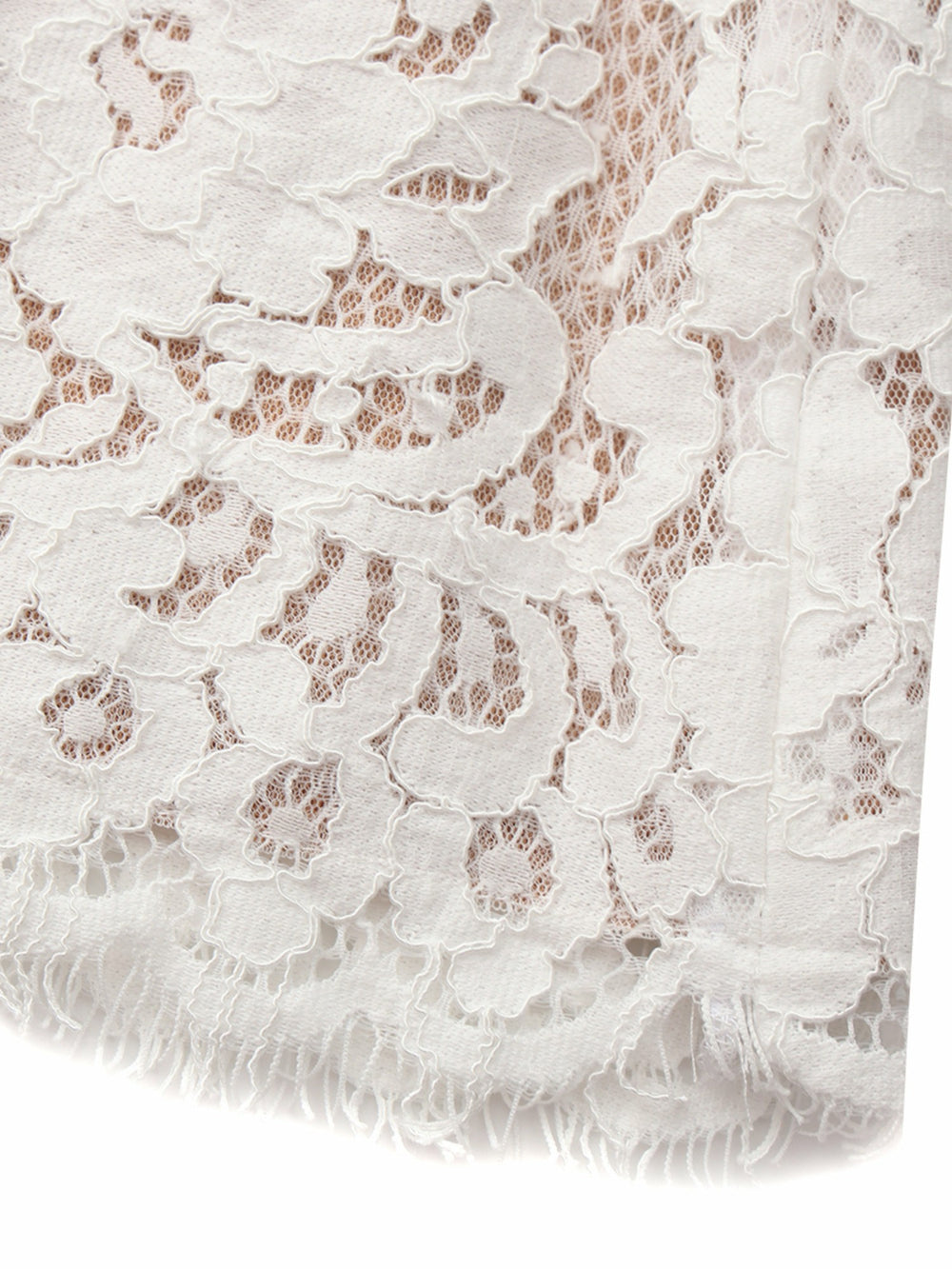 Mara Strapless Lace White Dress | Nana Jacqueline
