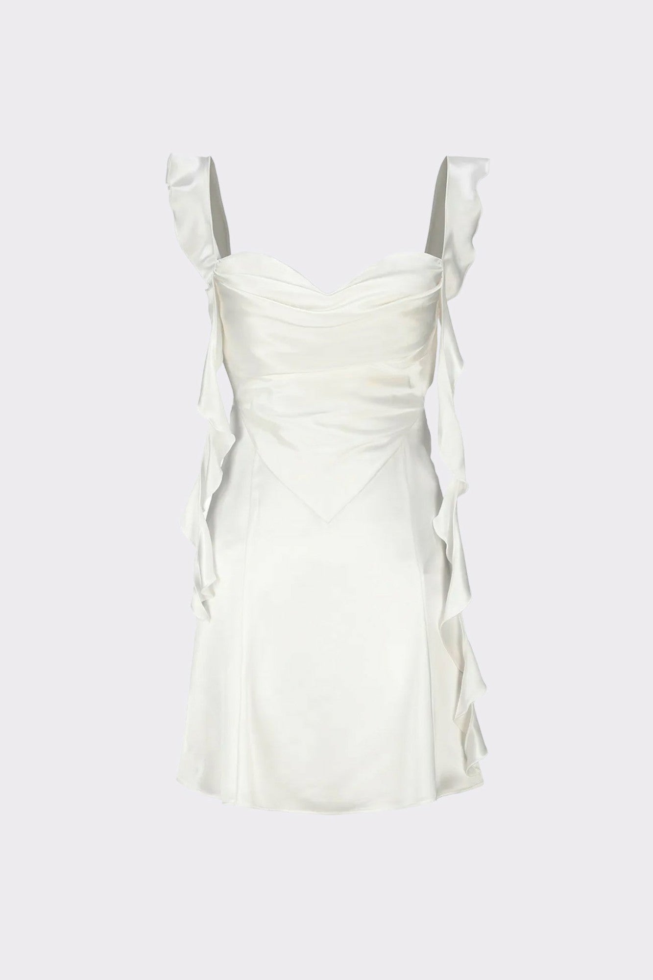 Karina Dress: White Mini Dress for Engagement Party | Nana Jacqueline