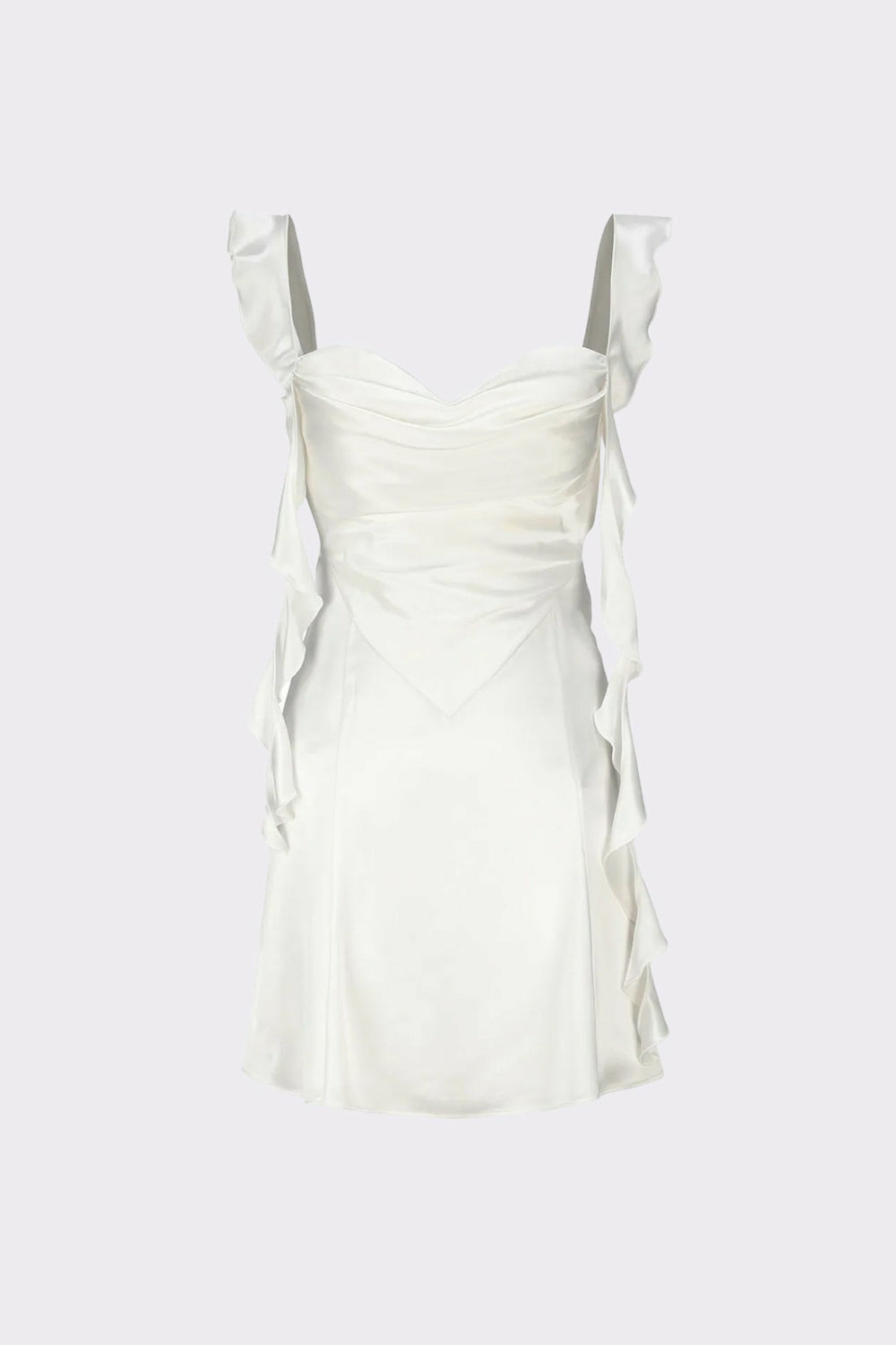 Karina Dress: White Mini Dress for Engagement Party | Nana Jacqueline