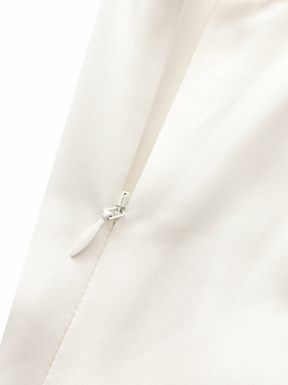 Lila Satin Mini Dress: White Mini Dress for Bridal Shower | Nana Jacqueline