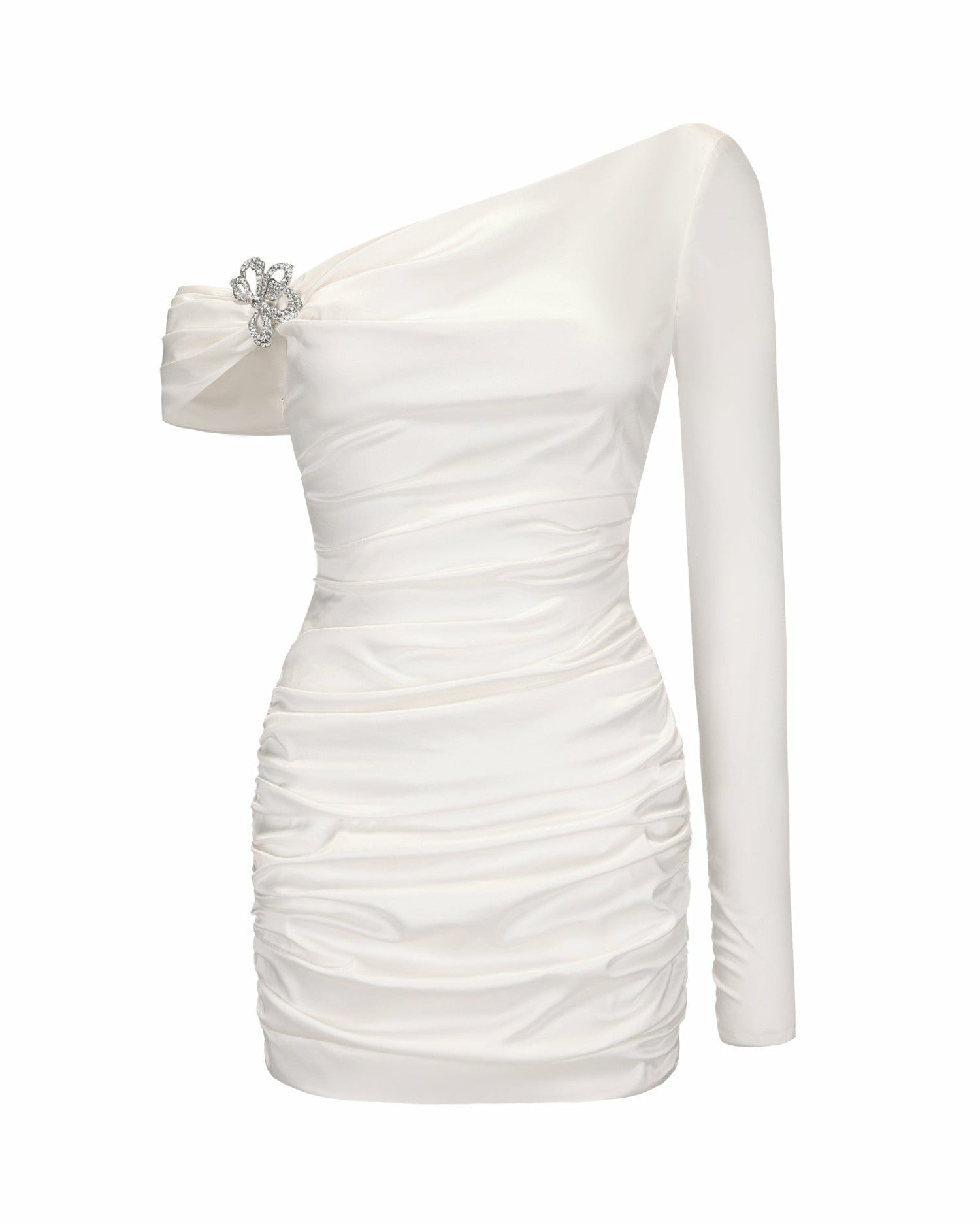 Marlene Dress: White Mini Dress for Bridal Shower | Nana Jacqueline