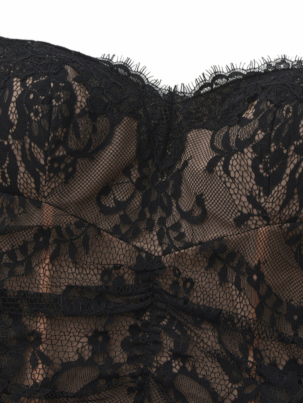 Mara Crystal-Strap Ruched Black Dress | Nana Jacqueline