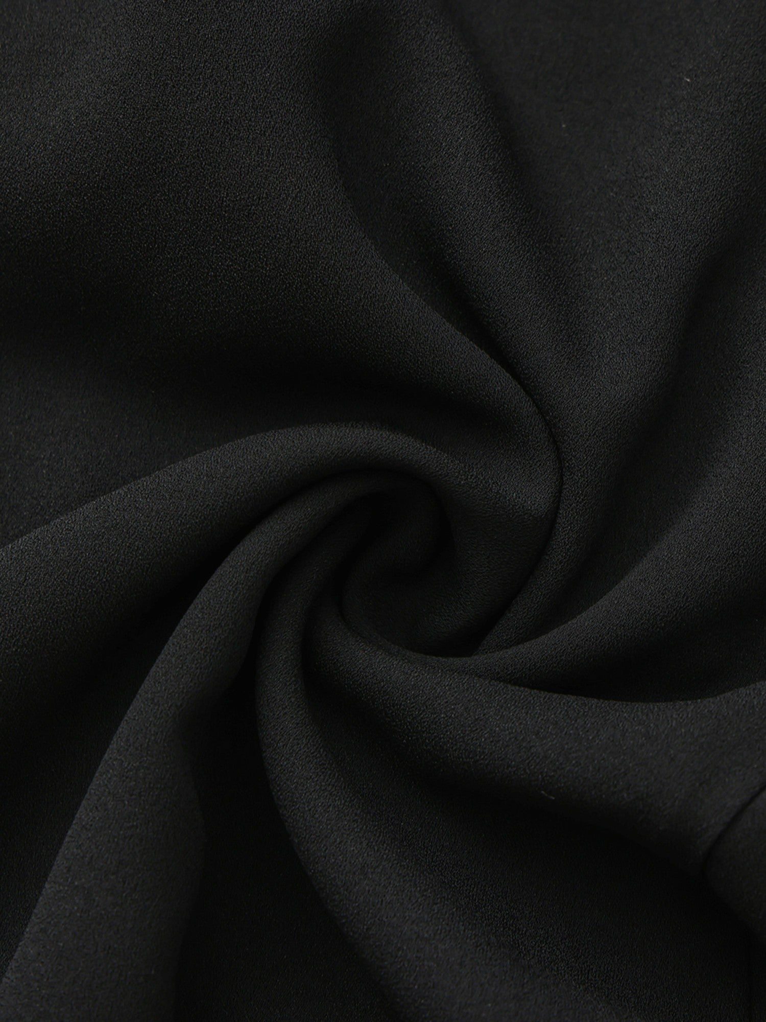 Charlotte Ruffle V-Neck Black Dress | Nana Jacqueline