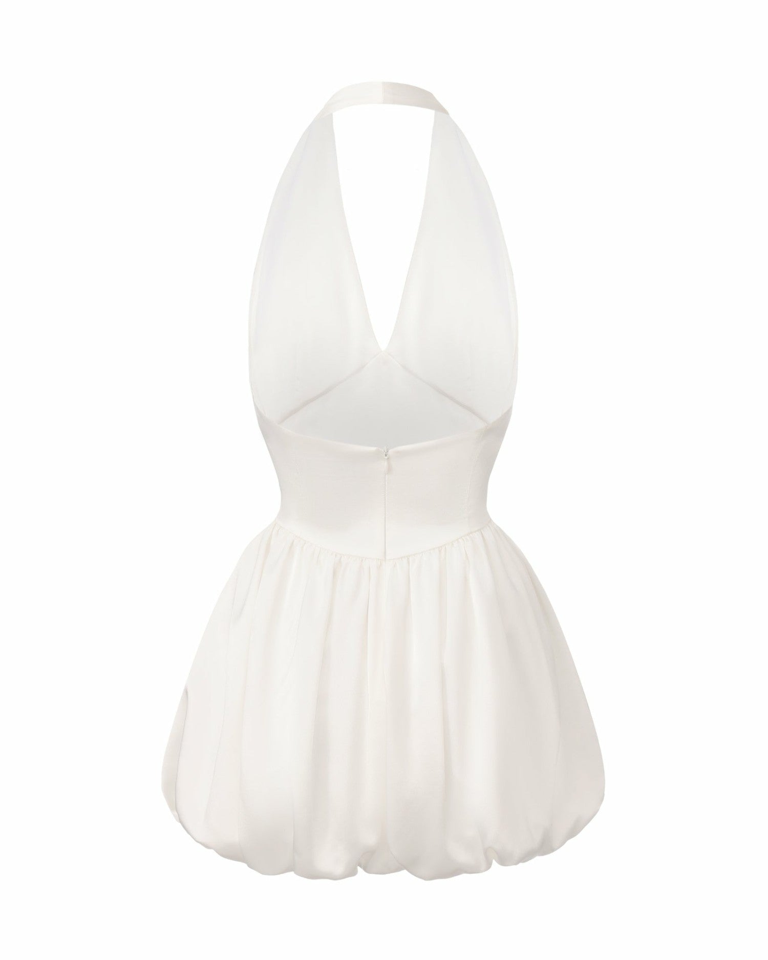Lilliana Halter Mini Dress: White Mini Dress for Bridal Shower | Nana Jacqueline