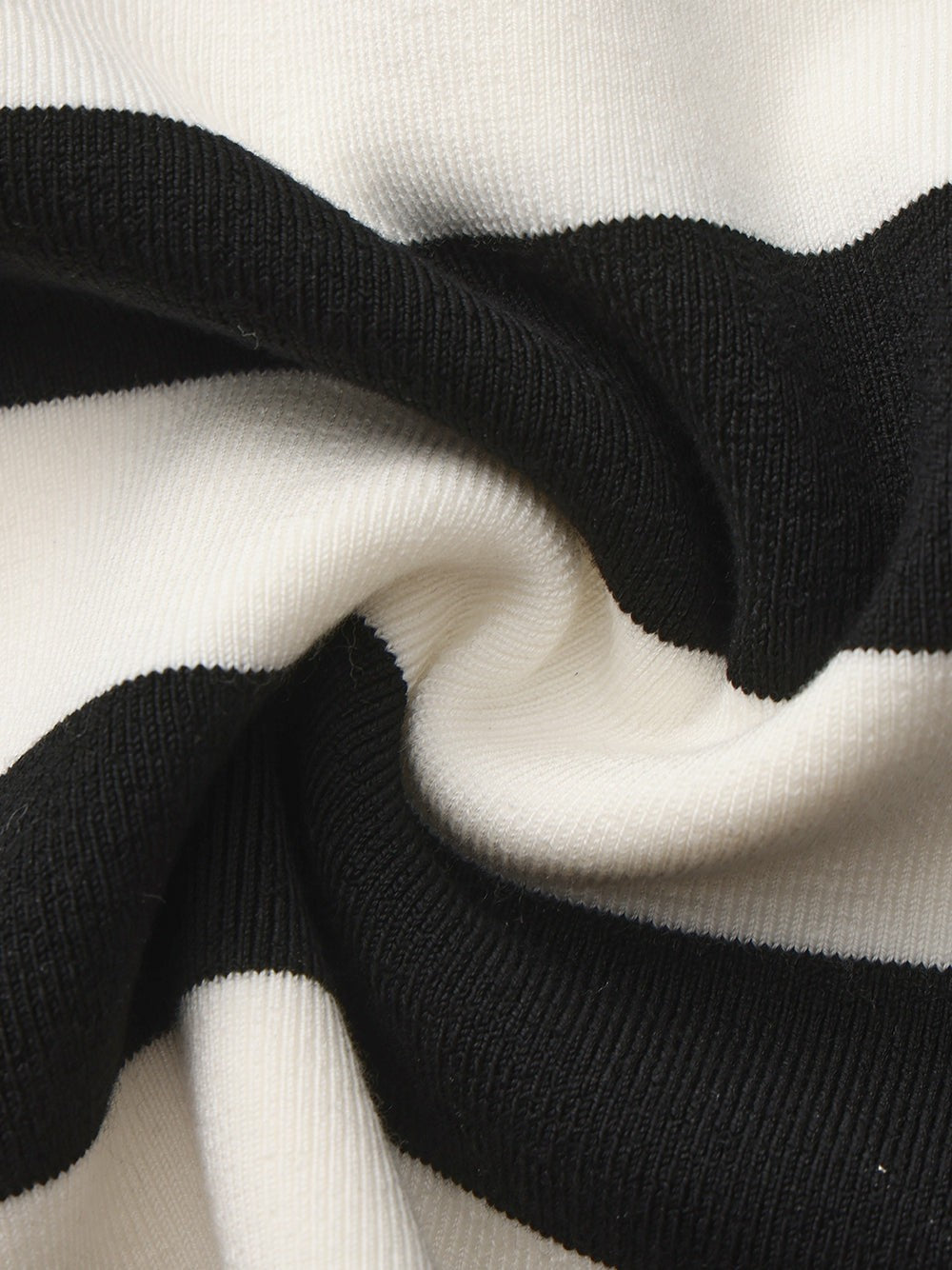 Black Striped Knit Dress with Contrast Collar | Nana Jacqueline