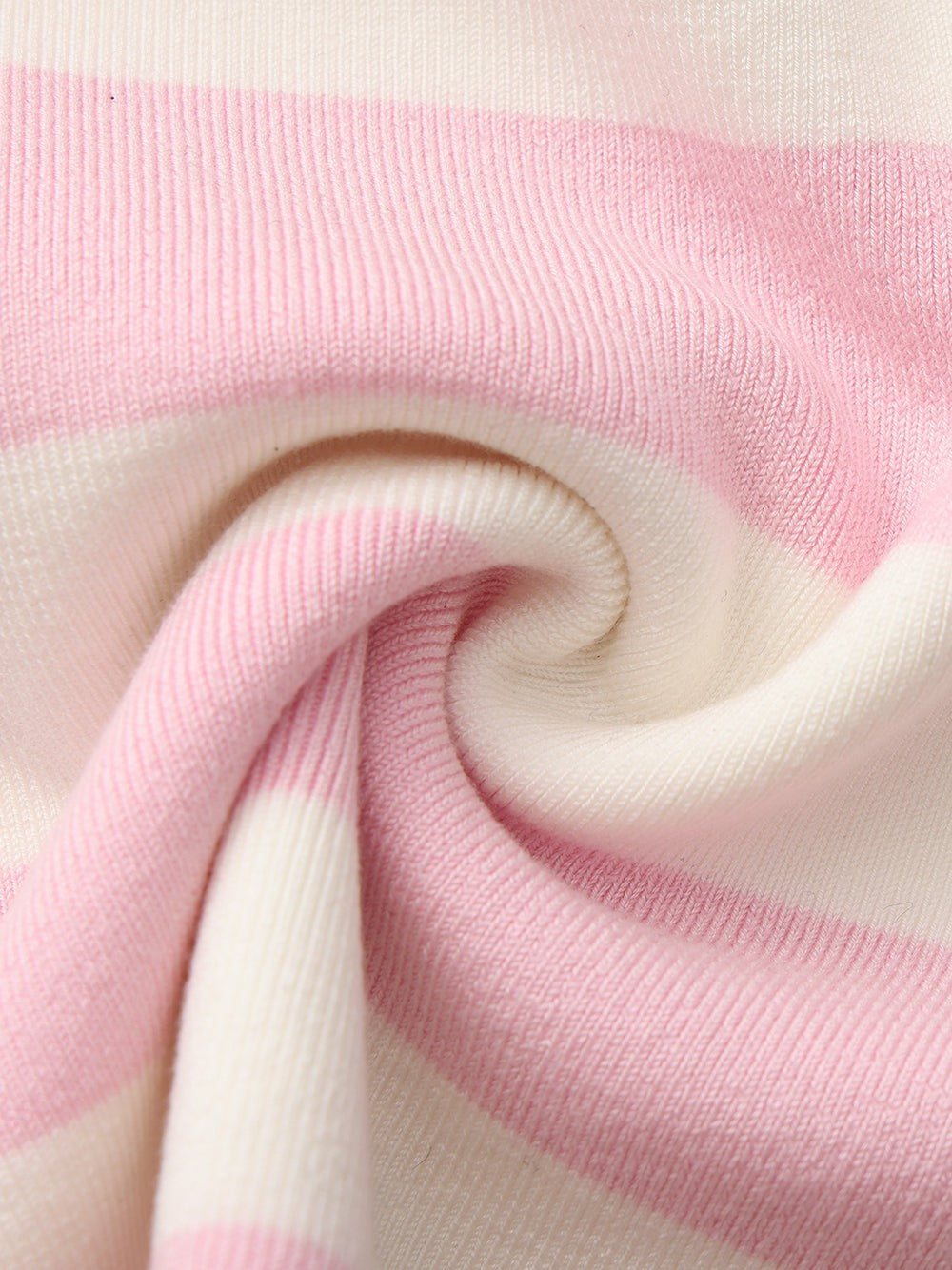 Pink Striped Knit Dress with Contrast Collar | Nana Jacqueline