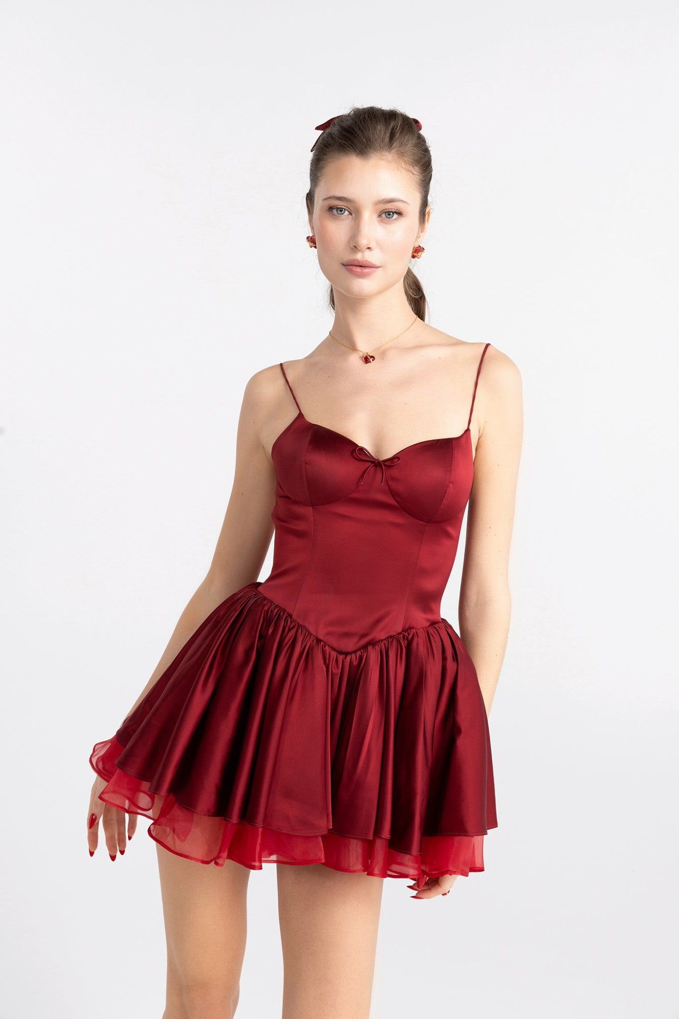 Veronica Backless Mini Dress: Red Mini Dress for Birthday | Nana Jacqueline