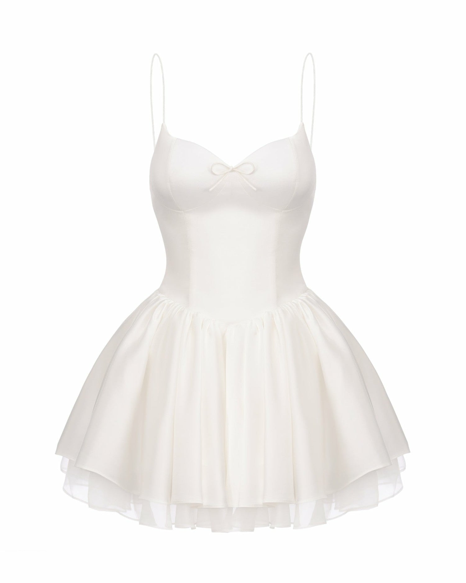 Veronica Backless Mini Dress: White Mini Dress for Bridal Shower | Nana Jacqueline