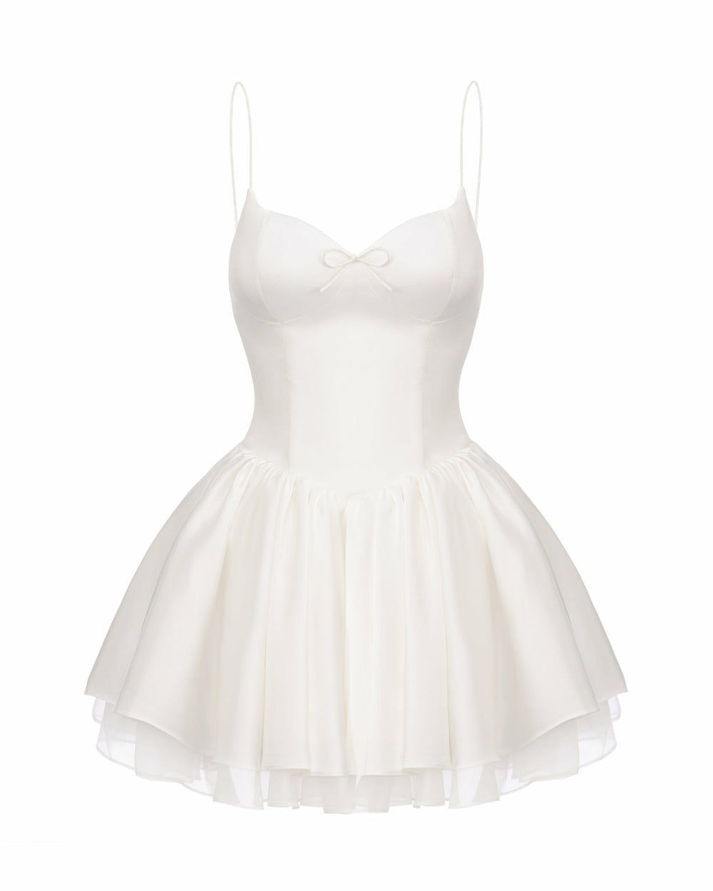 Veronica Backless Mini Dress: White Mini Dress for Bridal Shower | Nana Jacqueline