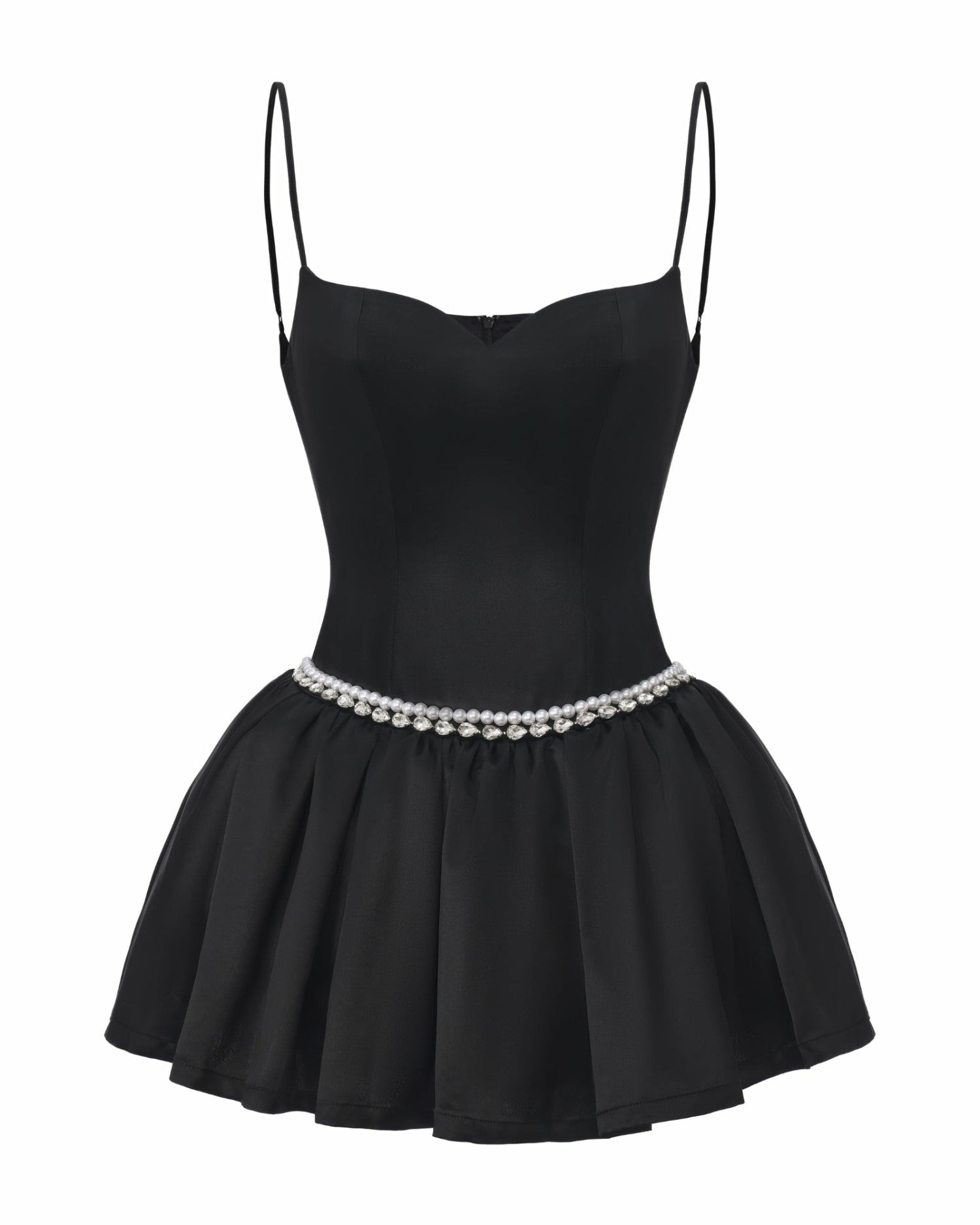 Bella Pearl Mini Dress: Black Mini Dress for Birthday Celebration | Nana Jacqueline