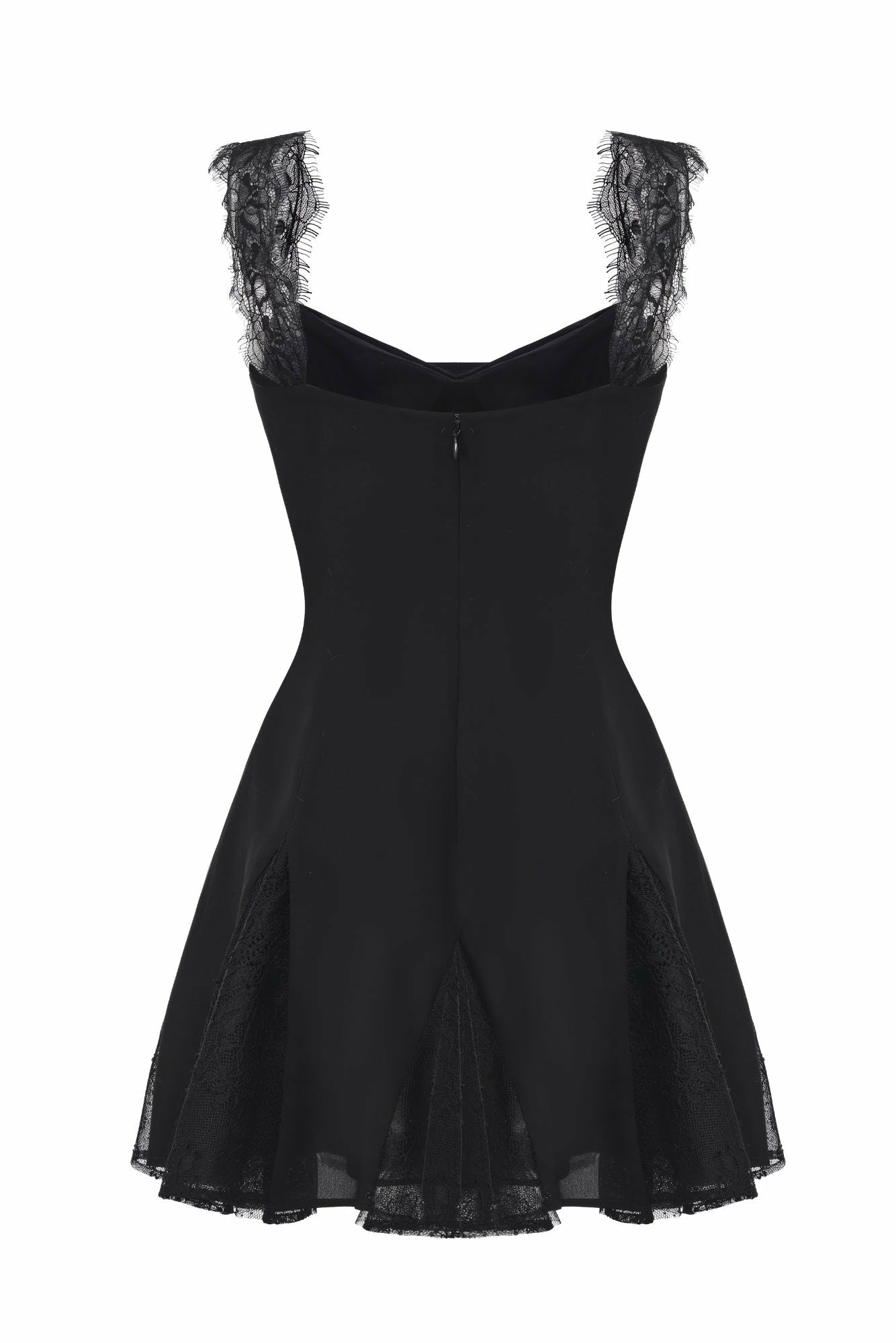 Elizabeth Lace Mini Dress: Black Mini Dress for Cocktail Party | Nana Jacqueline
