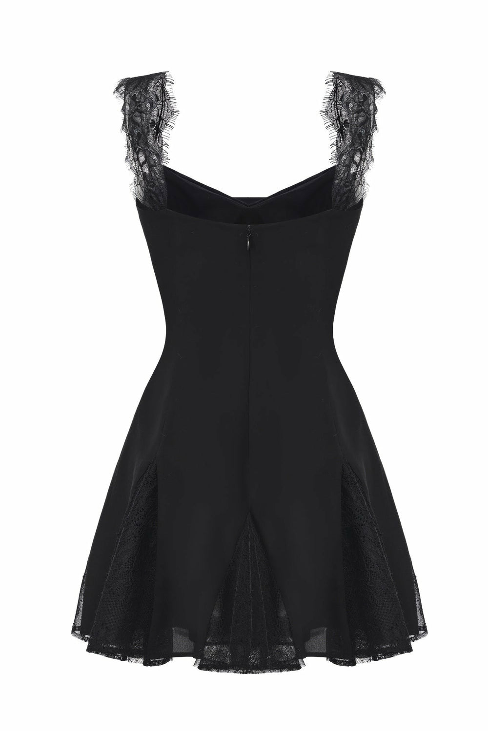 Elizabeth Lace Mini Dress: Black Mini Dress for Cocktail Party | Nana Jacqueline