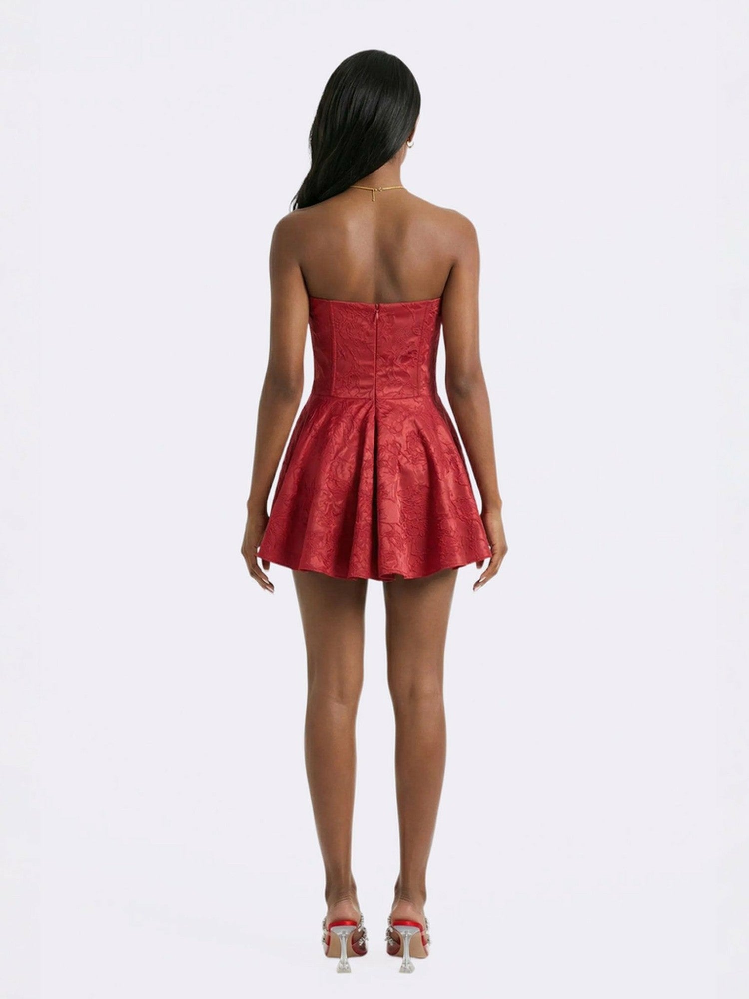 Airina Dress: Red Mini Dress for Birthday Celebration | Nana Jacqueline