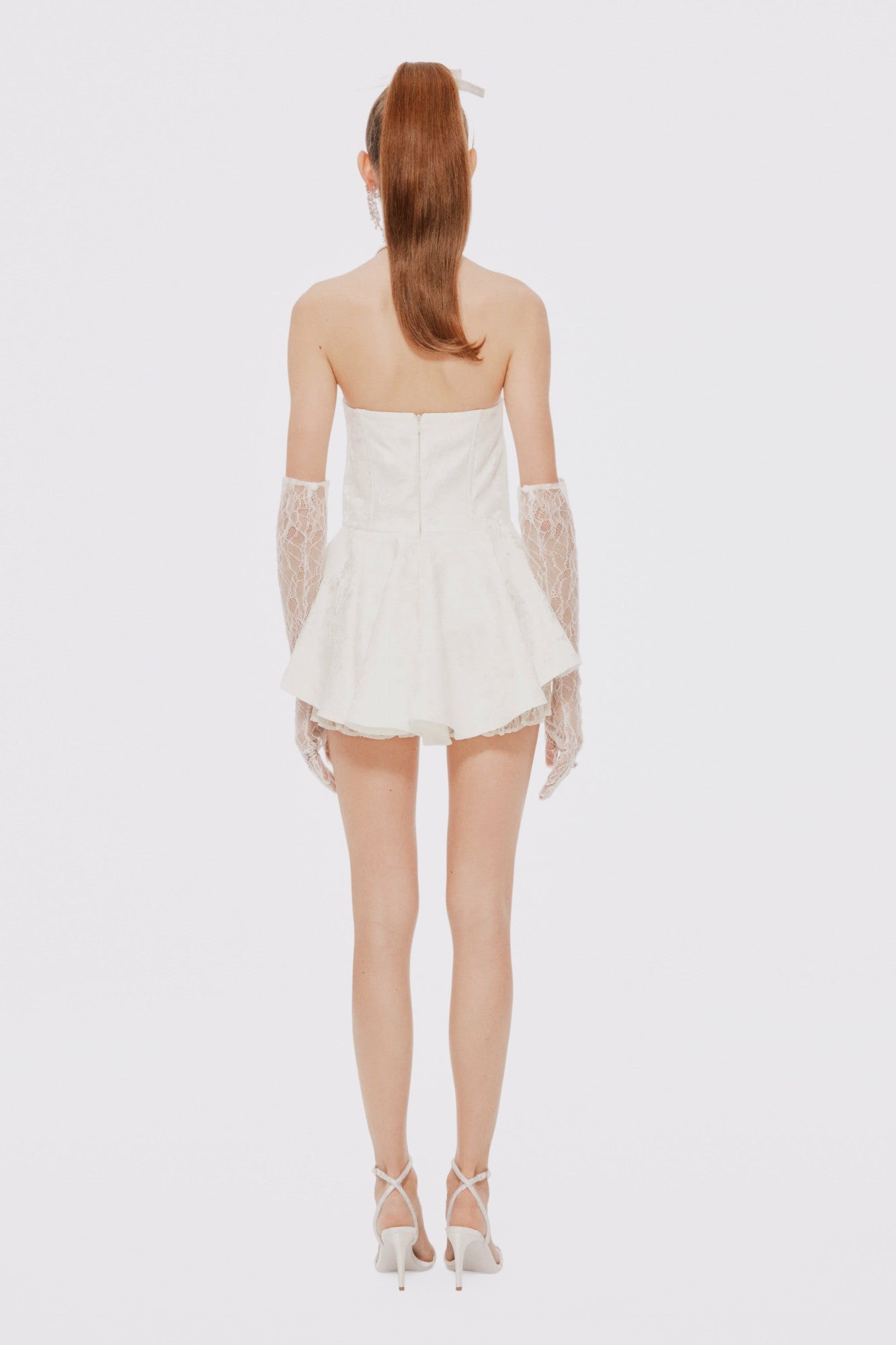Airina Dress: White Mini Dress for Bridal Shower | Nana Jacqueline