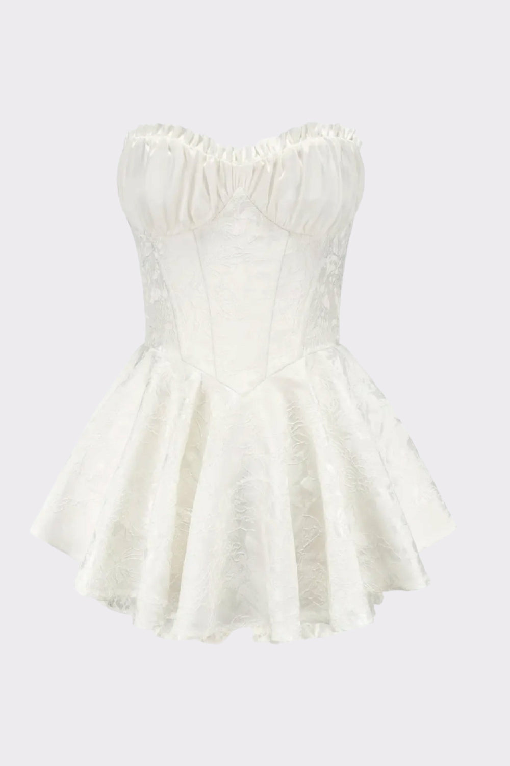 Airina Dress: White Mini Dress for Bridal Shower | Nana Jacqueline