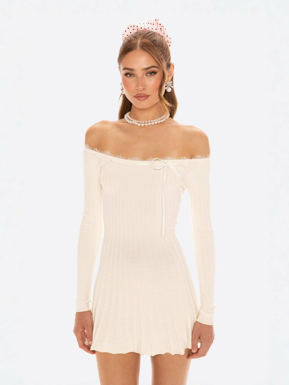 Jenna Dress: White Mini Dress for Bridal Shower | Nana Jacqueline