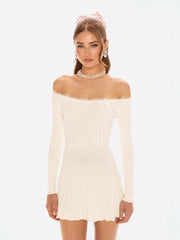 Jenna Dress: White Mini Dress for Bridal Shower | Nana Jacqueline