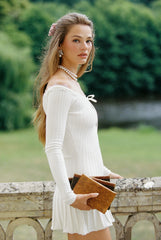 Jenna Dress: White Mini Dress for Bridal Shower | Nana Jacqueline