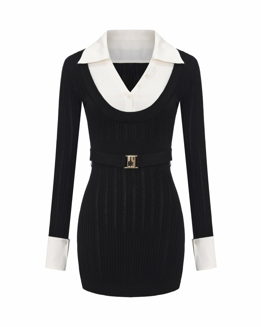 Noemie Knit Mini Dress: Black Mini Dress for Date Night | Nana Jacqueline