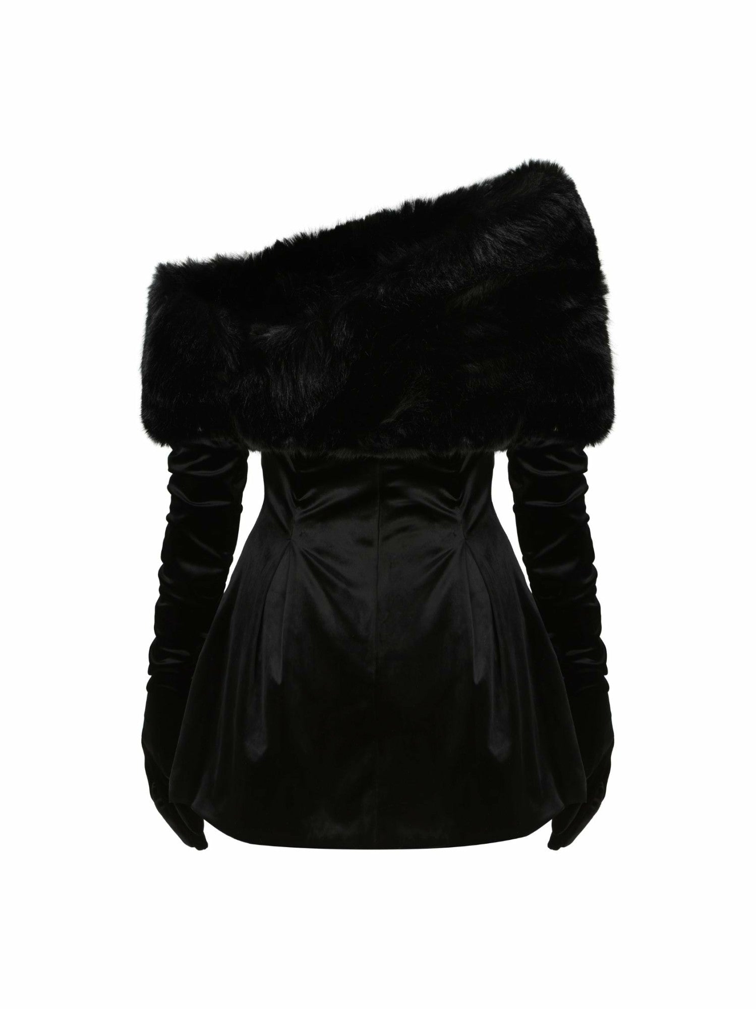 Simone Velvet Dress: Black Mini Dress for Cocktail Party | Nana Jacqueline