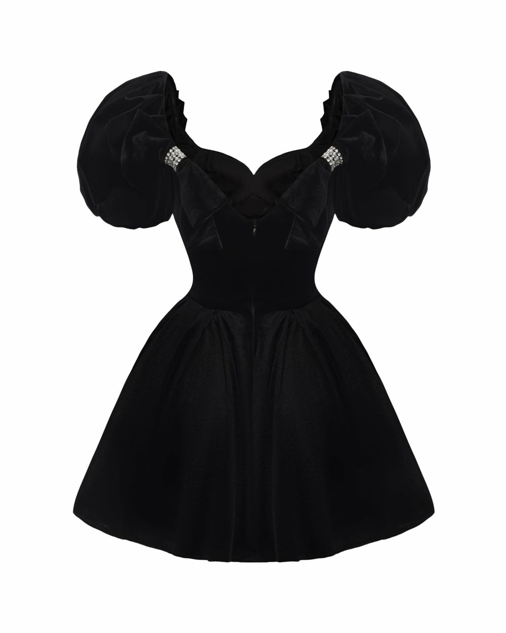 Lillian Velvet Mini Dress: Black Mini Dress for Cocktail Party | Nana Jacqueline