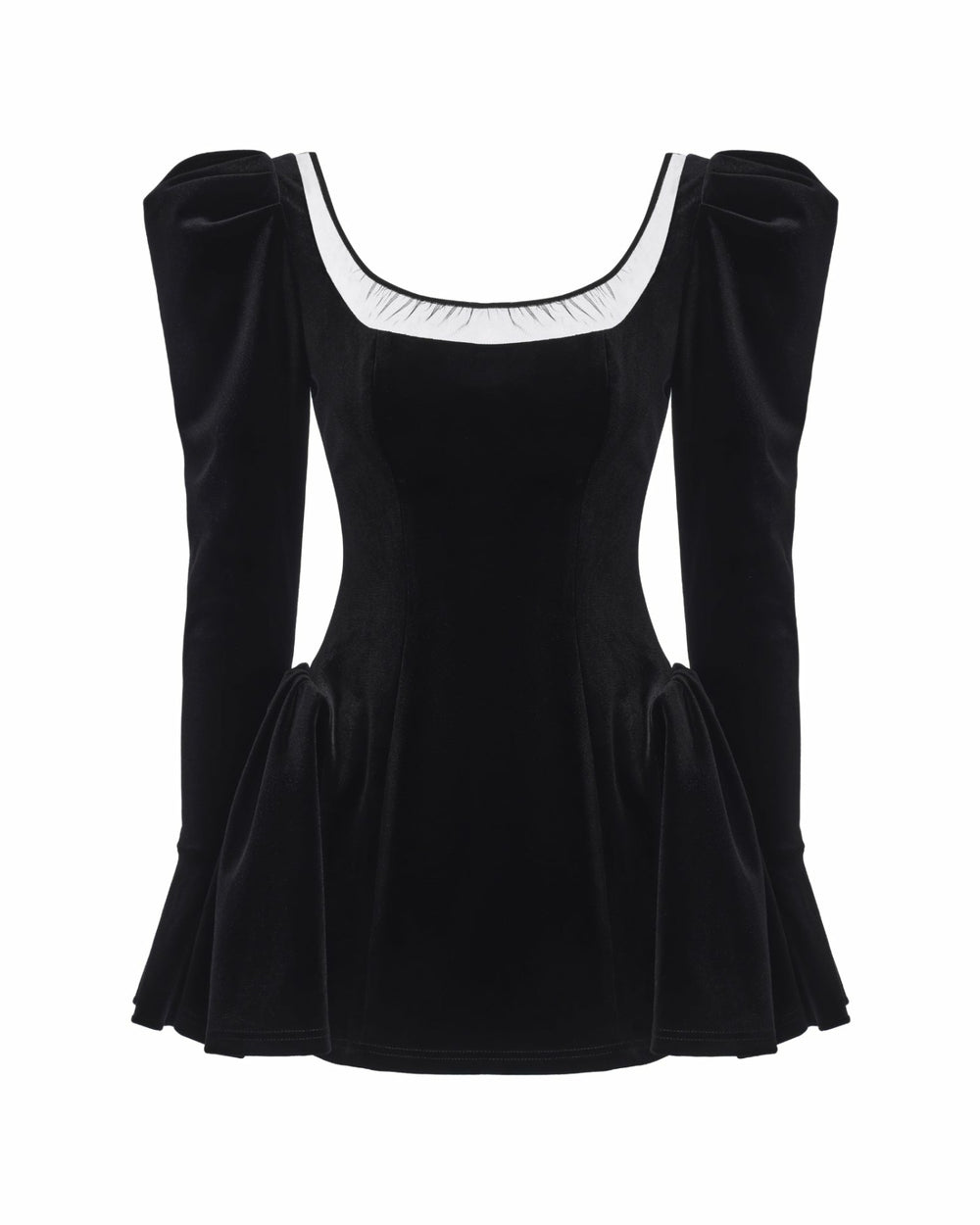 Leonora Velvet Mini Dress: Black Mini Dress for Cocktail Party | Nana Jacqueline