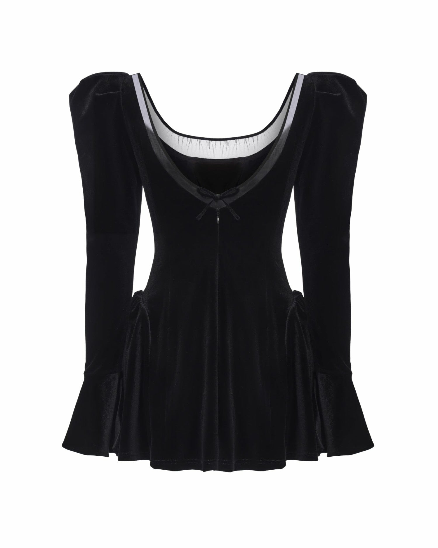 Leonora Velvet Mini Dress: Black Mini Dress for Cocktail Party | Nana Jacqueline