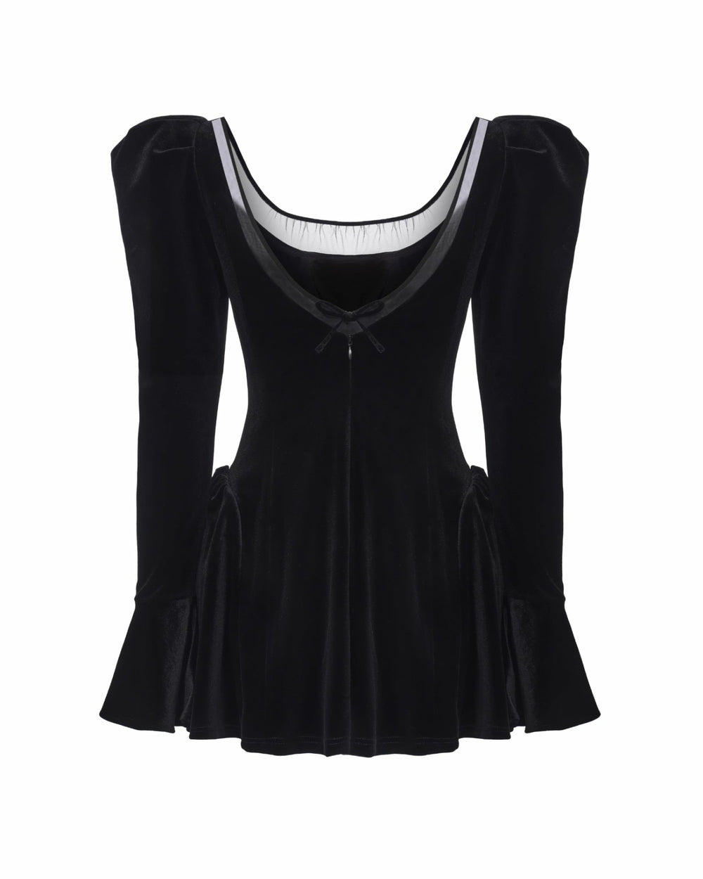 Leonora Velvet Mini Dress: Black Mini Dress for Cocktail Party | Nana Jacqueline