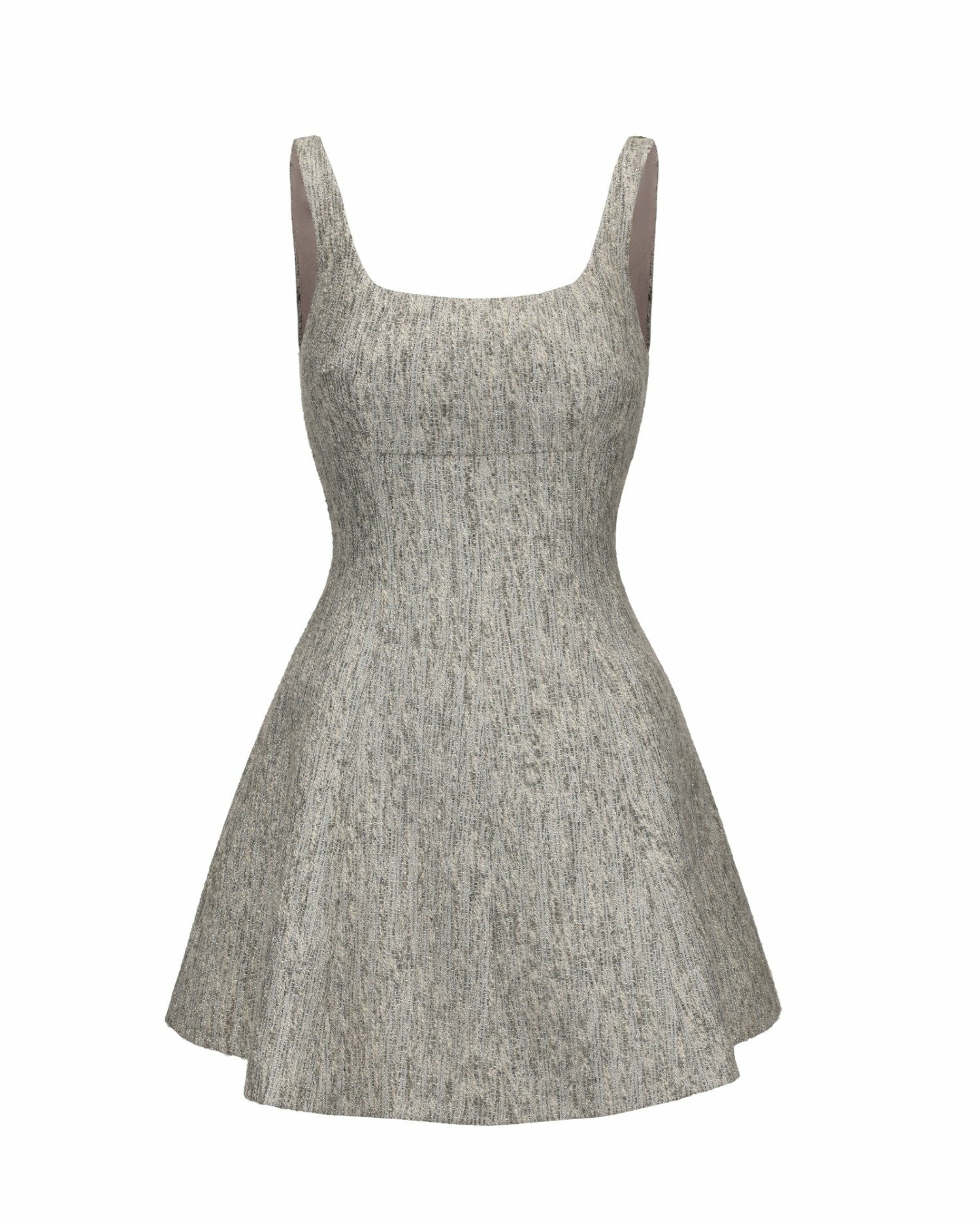 Marianne Dress: Gray Mini Dress for Graduation | Nana Jacqueline