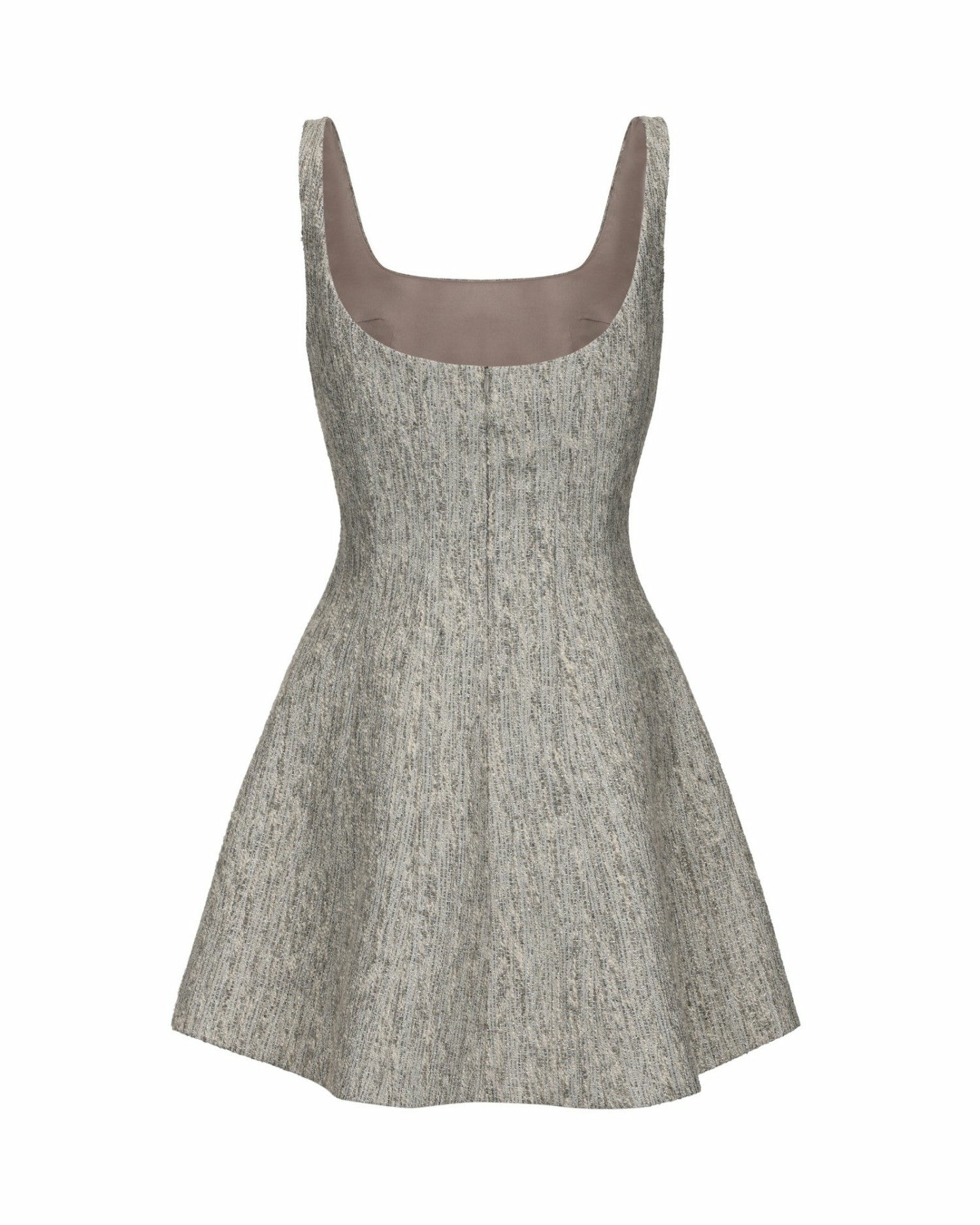 Marianne Dress: Gray Mini Dress for Graduation | Nana Jacqueline