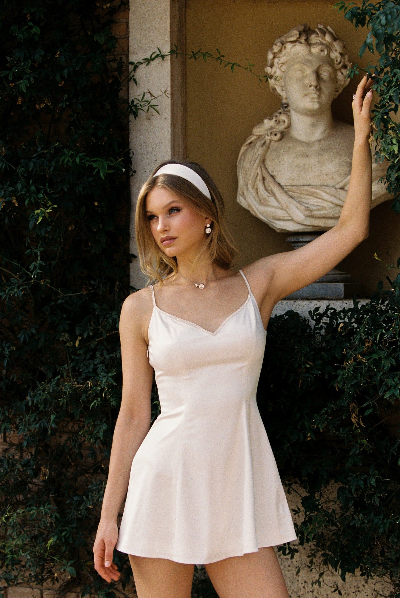 Julisa Dress: White Mini Dress for Bridal Shower | Nana Jacqueline