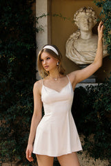 Julisa Dress: White Mini Dress for Bridal Shower | Nana Jacqueline