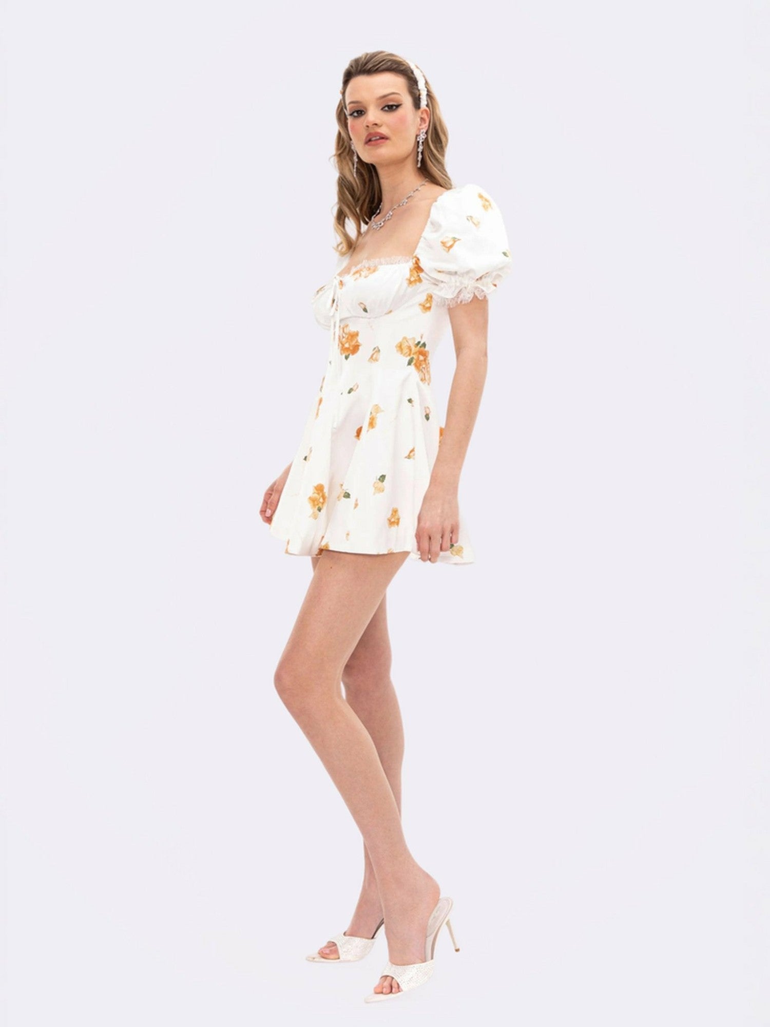 Theodora Dress: Floral Mini Dress for Garden Party | Nana Jacqueline
