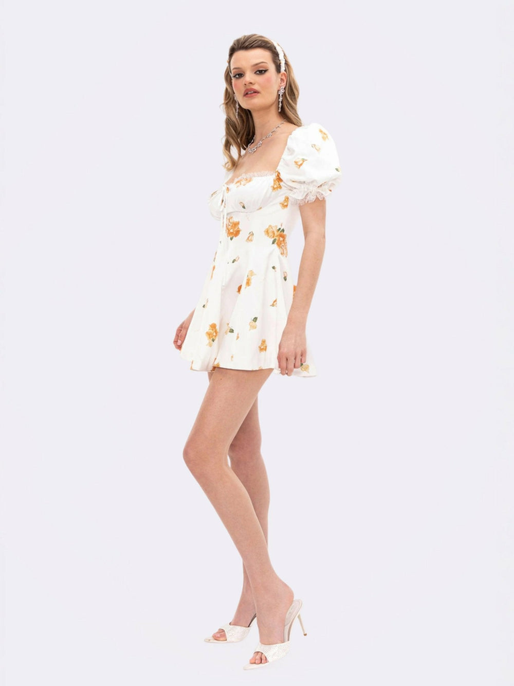 Theodora Dress: Floral Mini Dress for Garden Party | Nana Jacqueline