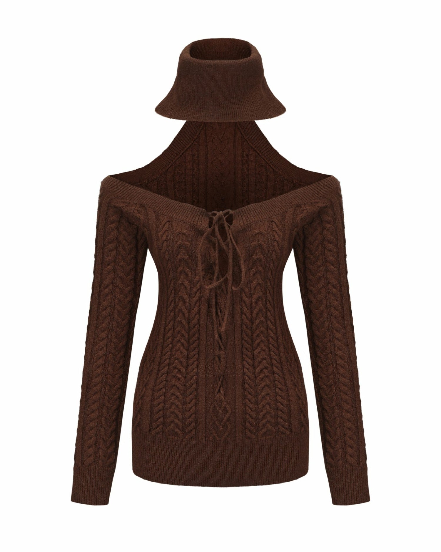 Margo Knit Dress: Brown Mini Dress for Date Night | Nana Jacqueline
