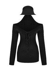 Margo Knit Dress: Black Mini Dress for Date Night | Nana Jacqueline