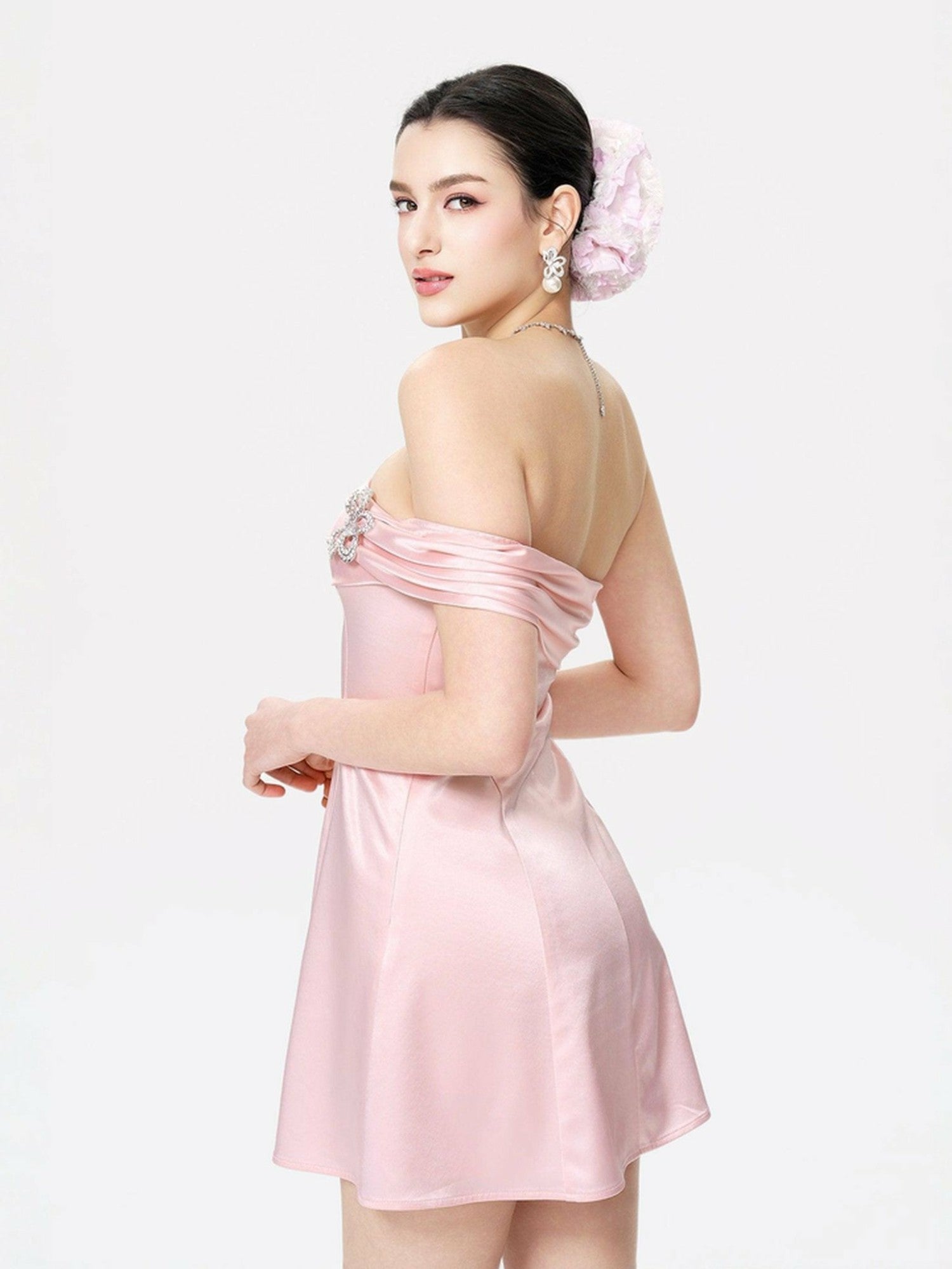 Cornelia Dress: Pink Mini Dress for Bachelorette Party | Nana Jacqueline