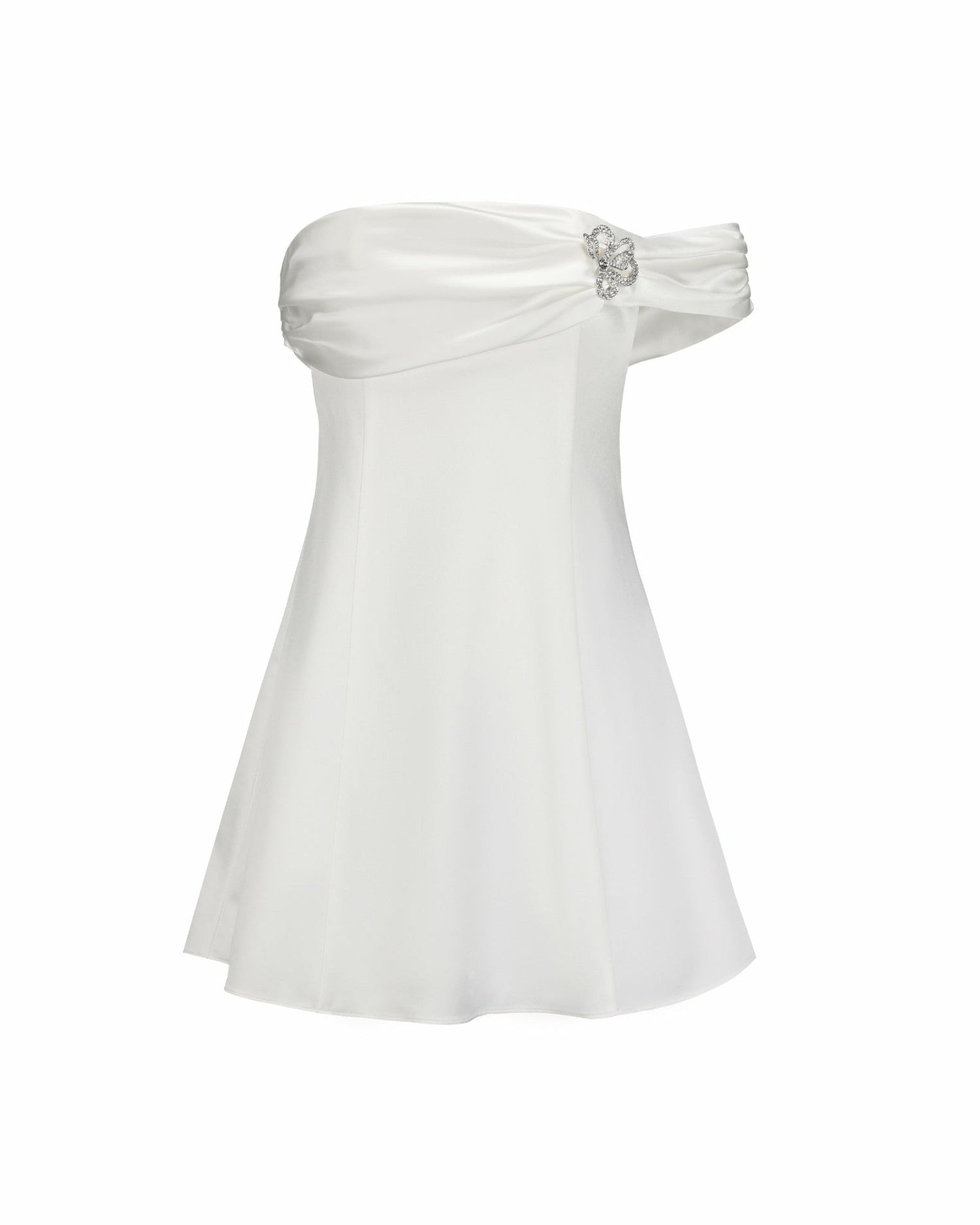 Cornelia Dress: White Mini Dress for Bridal Shower | Nana Jacqueline