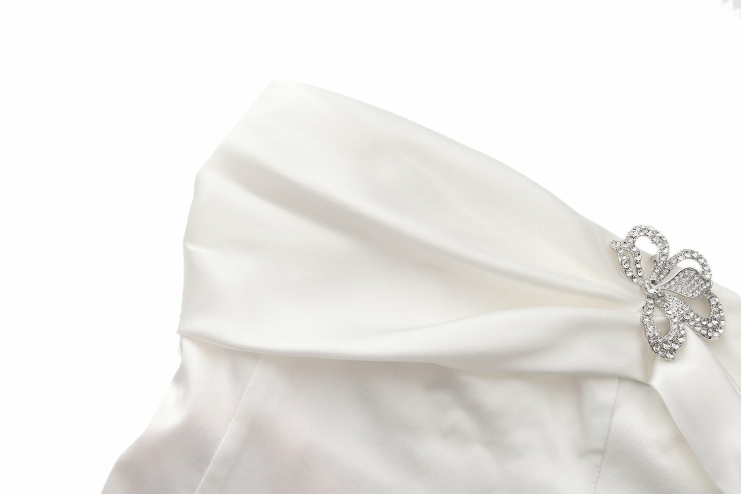 Cornelia Dress: White Mini Dress for Bridal Shower | Nana Jacqueline