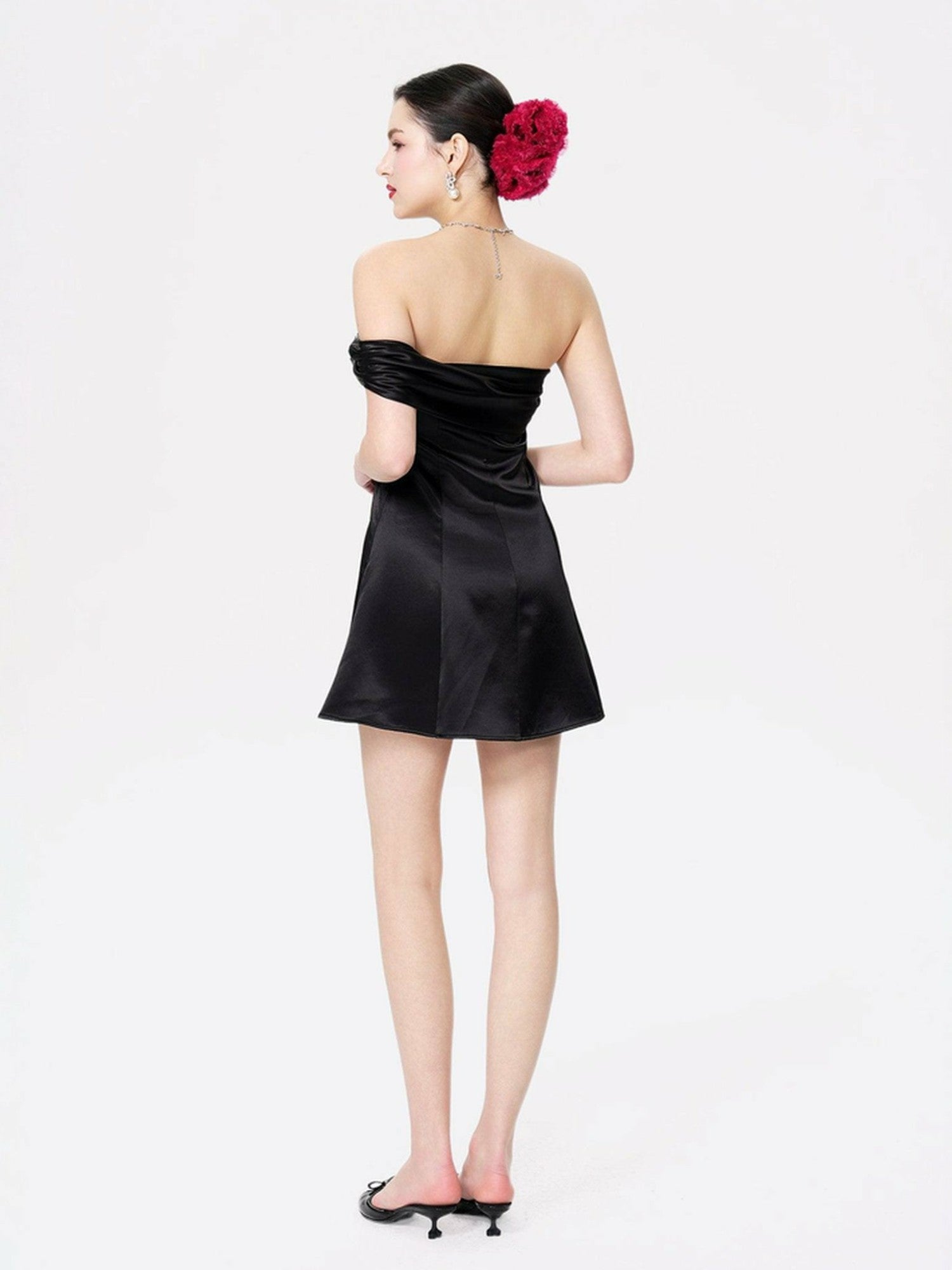 Cornelia Dress: Black Mini Dress for Cocktail Party | Nana Jacqueline