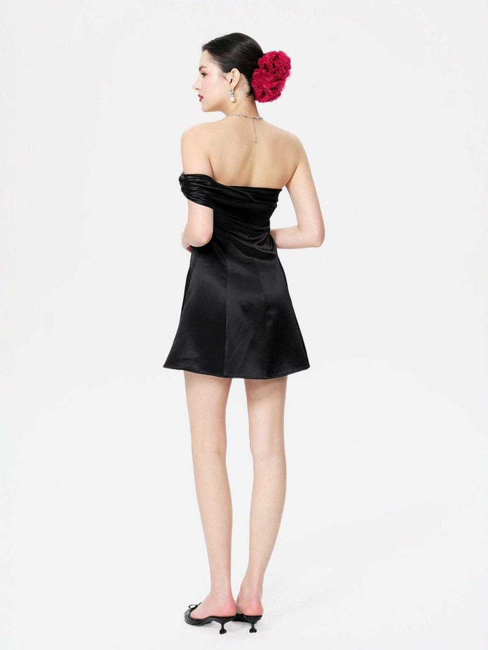 Cornelia Dress: Black Mini Dress for Cocktail Party | Nana Jacqueline