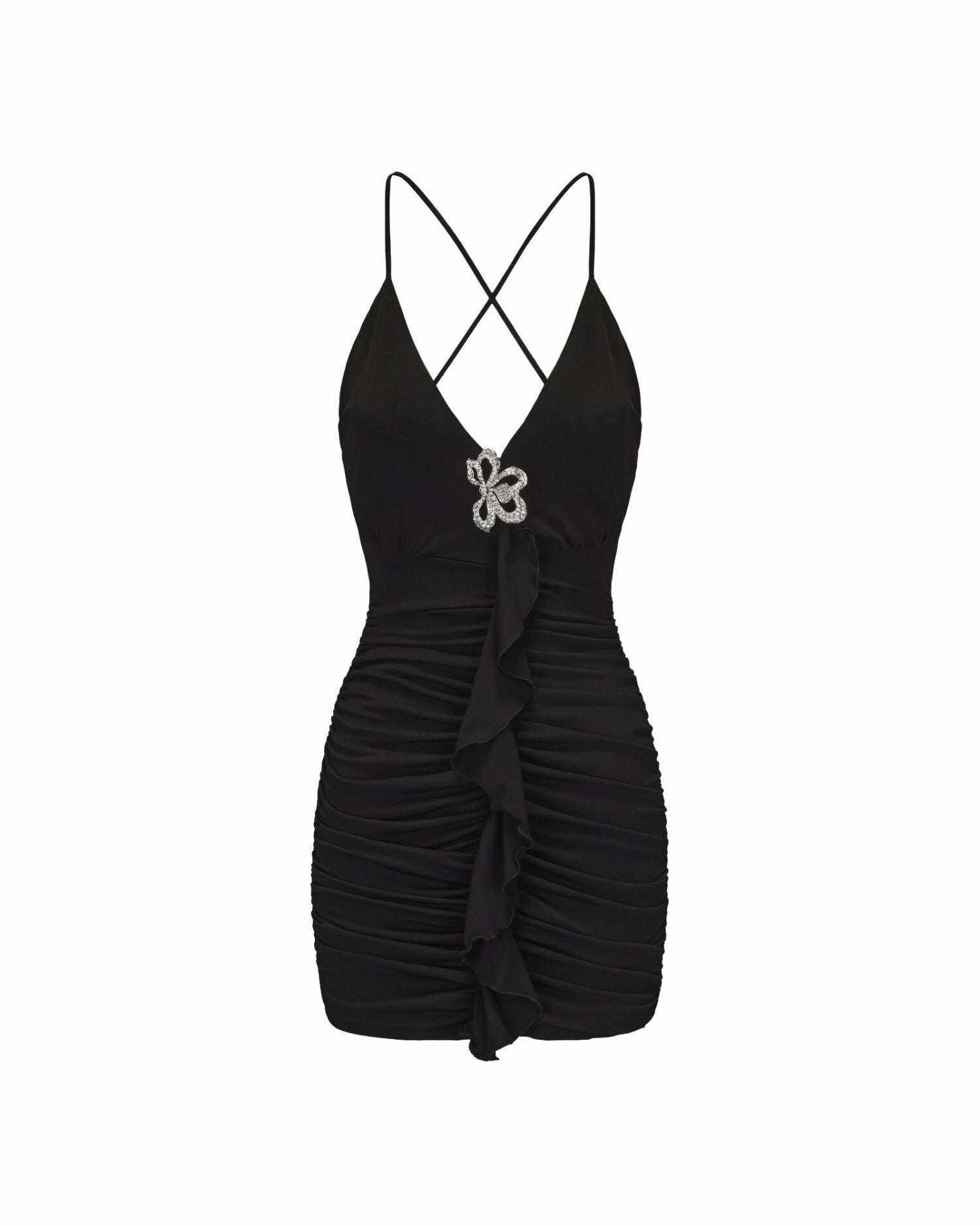Violet Dress: Black Mini Dress for Cocktail Party | Nana Jacqueline