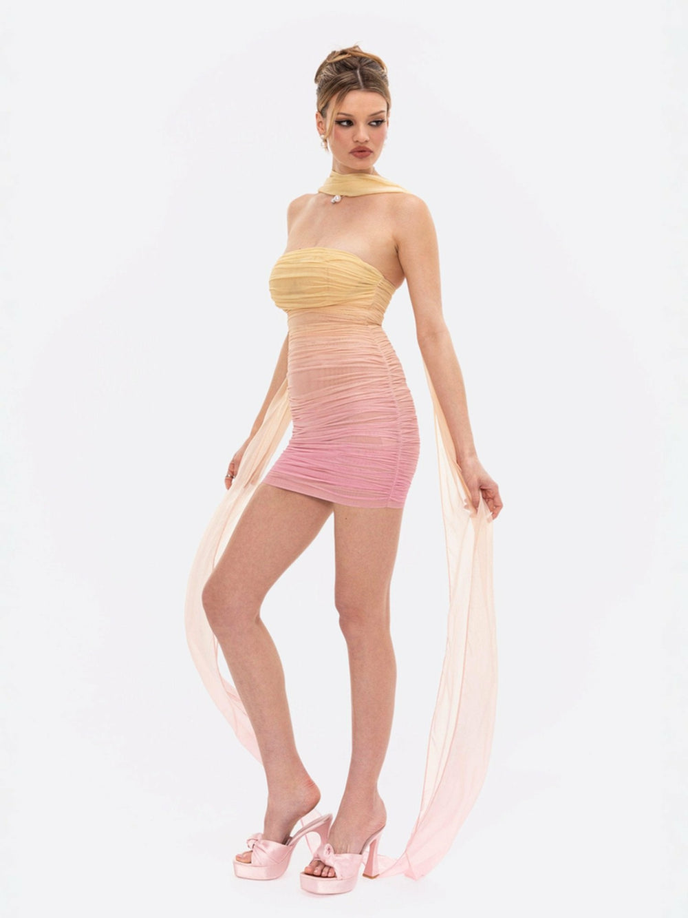 Ophelia Dress: Yellow Mini Dress for Birthday Celebration | Nana Jacqueline