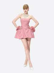 Flora Dress: Pink Mini Dress for Birthday Celebration | Nana Jacqueline