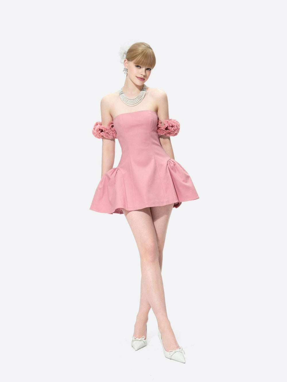 Flora Dress: Pink Mini Dress for Birthday Celebration | Nana Jacqueline