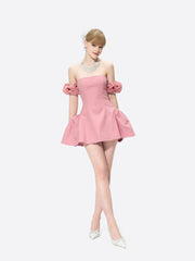 Flora Dress: Pink Mini Dress for Birthday Celebration | Nana Jacqueline