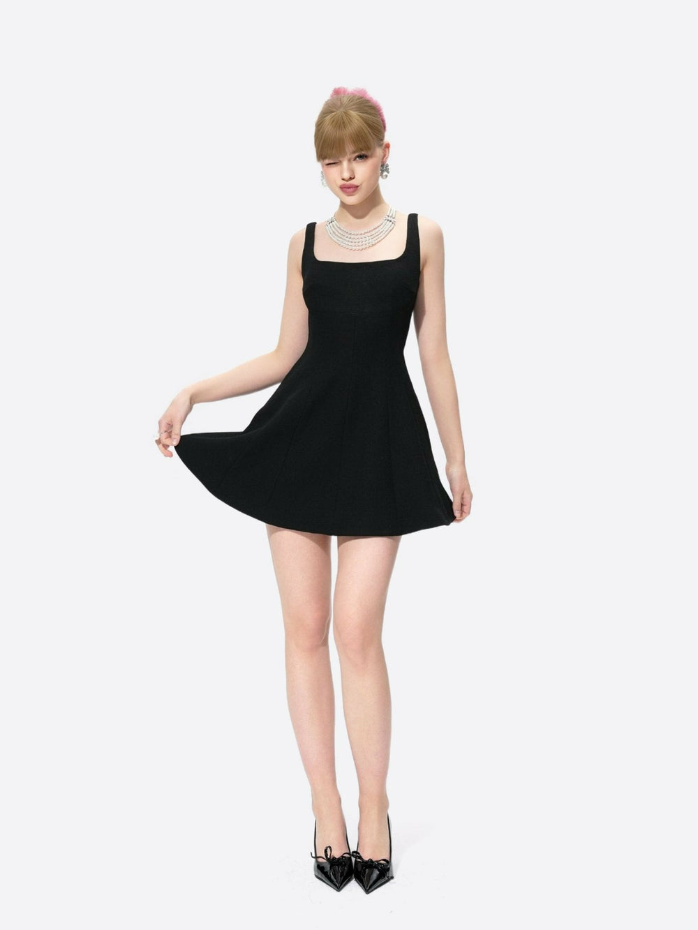 Marianne Dress: Black Mini Dress for Date Night | Nana Jacqueline